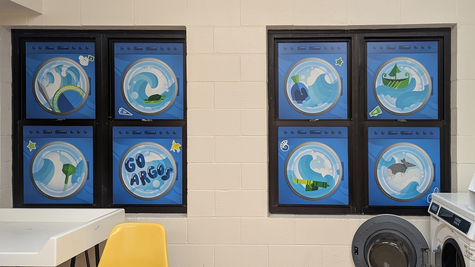 Laundry Room Murals • Housing and Residence Life